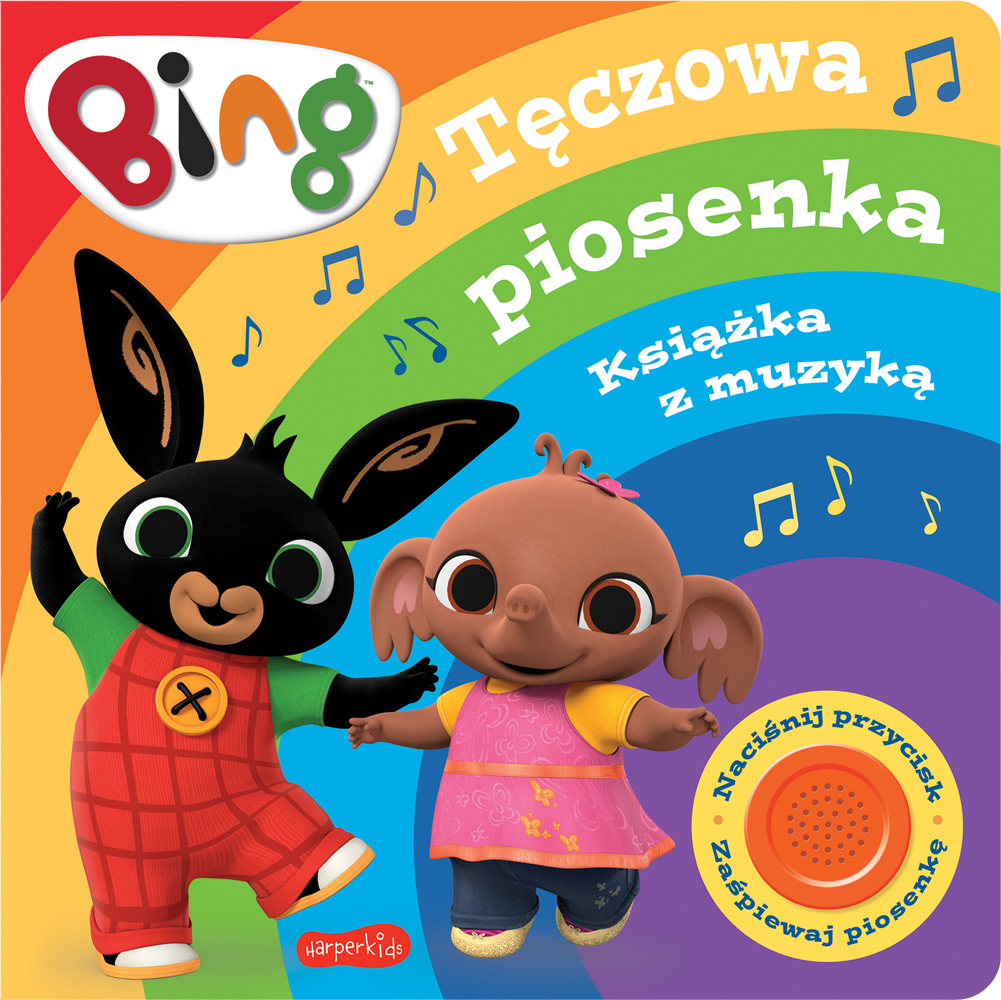 Image of Bing. Tęczowa piosenka. Książka z muzyką. Książeczka z dźwiękami
